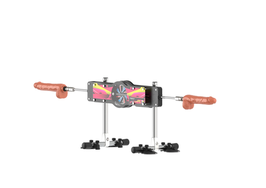 Double-sided fuck machine with vibration and heating functions