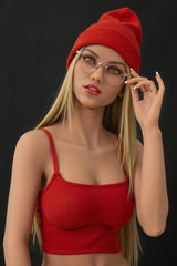 151cm blonde chubby sex doll full TPE love doll AIBEI Doll
