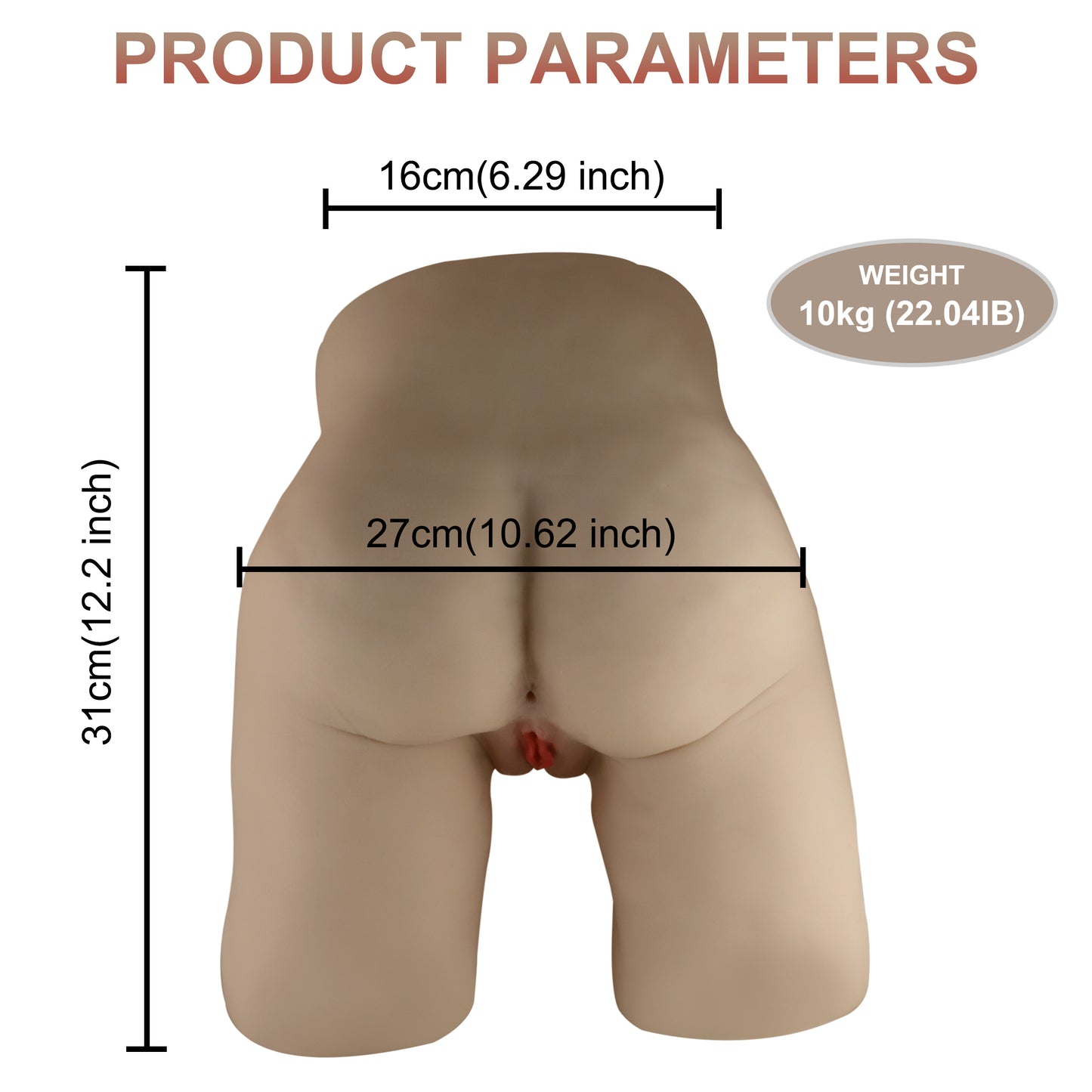 Xenia 25LB Lifelike Big Booty Torso Sex Dolls Realistic Butt Adult Female Sexy Love Toy Male Masturbator