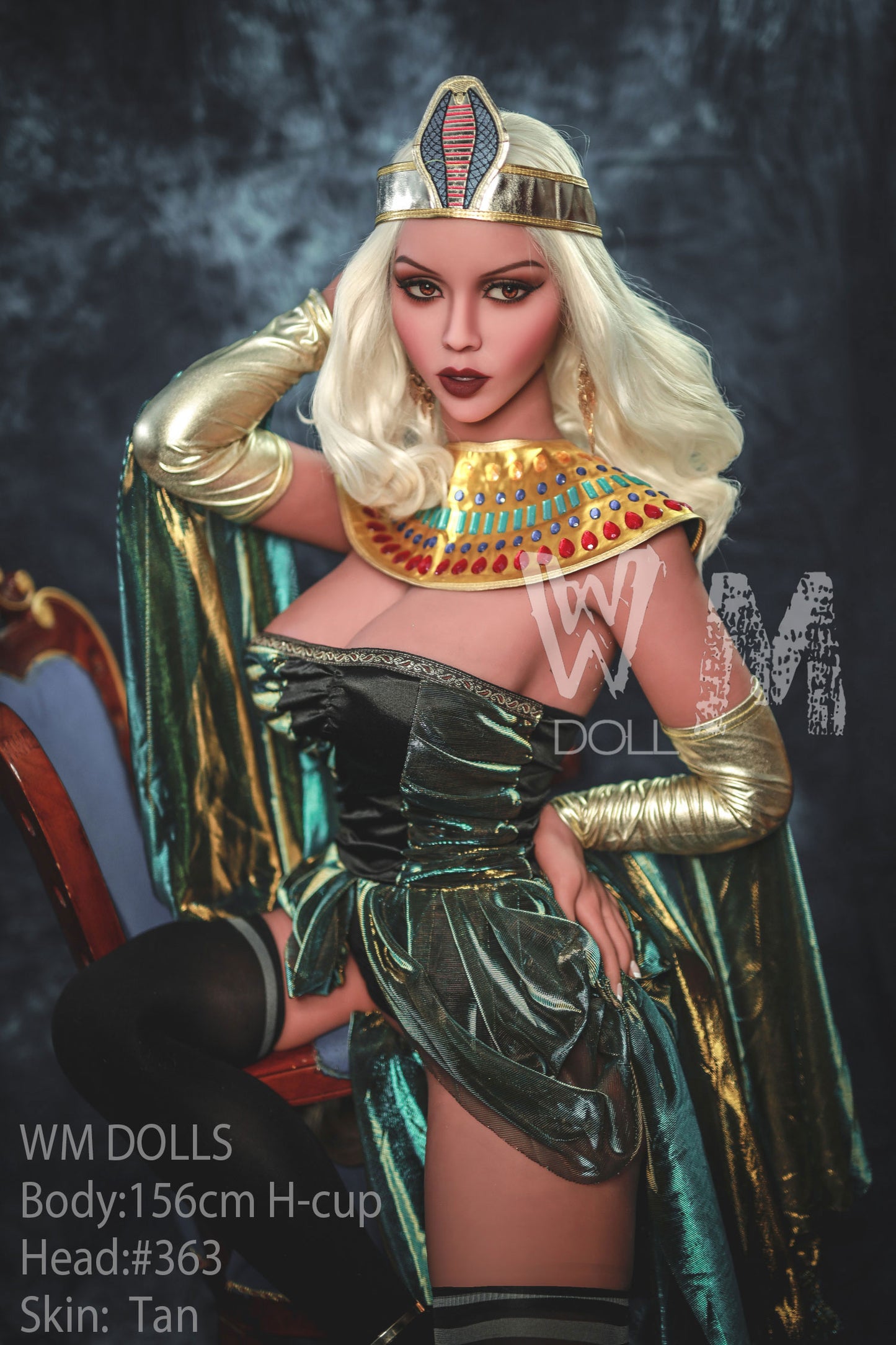 156cm sex doll lifelike H-cup Egyptian queen dragon lord sex doll