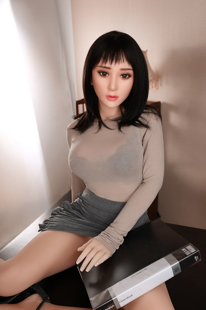 160cm Asian Busty Sex Doll Black Long Hair DL Doll