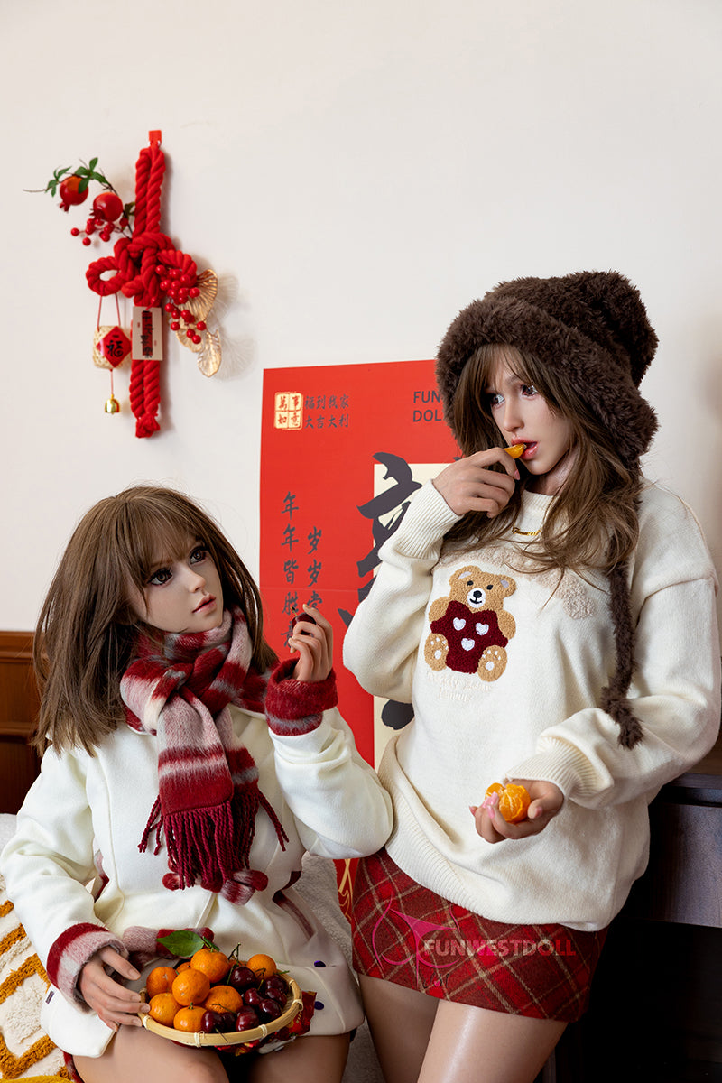 159cm #037SJ A cup silicone love doll Funwest Doll Natural Bella