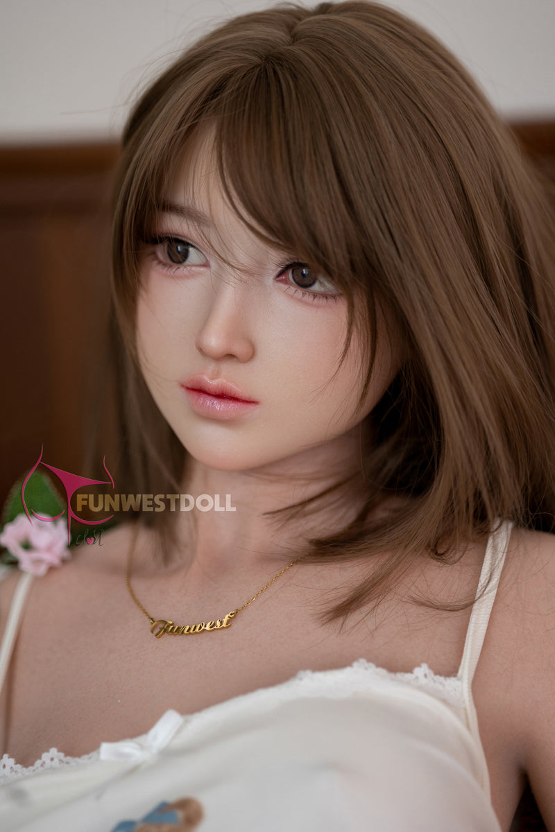 159cm #041S A cup silicone love doll Funwest Doll White Amy