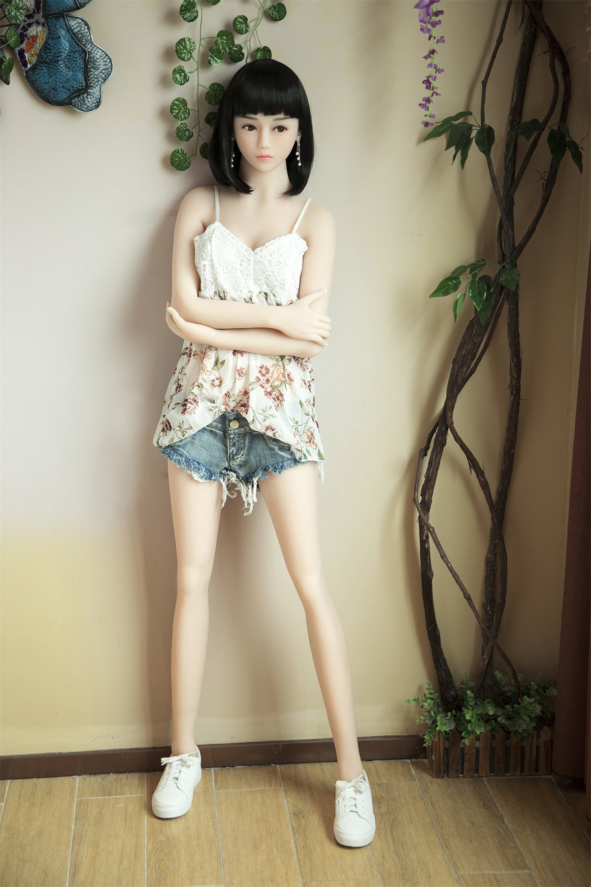157cm flat chest cute sex doll Fire doll