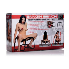 Chair-shaped sex machine with dildo