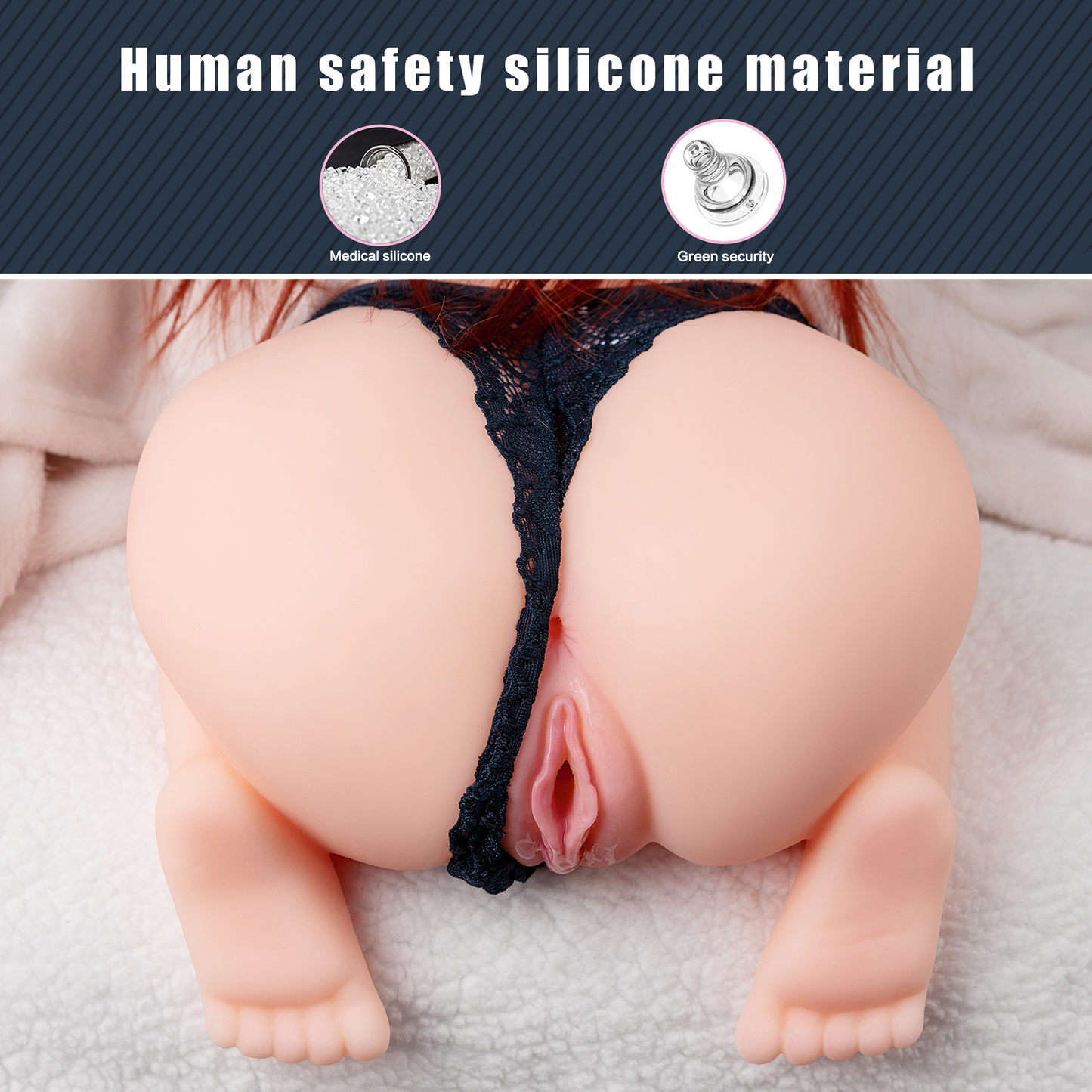 Angel 3D  Sex Doll Torso 4.71LB Female Butt Sexy Half Body Sex Dolls Realistic Ass Adult Toys