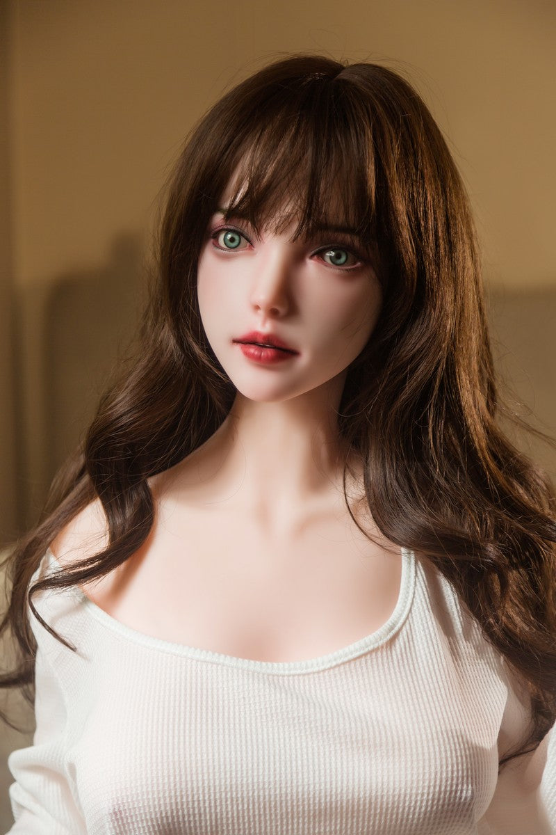 158cm Mixed Race Beauty Silicone Head + TPE Body Life-Size Sex Doll Qita Doll