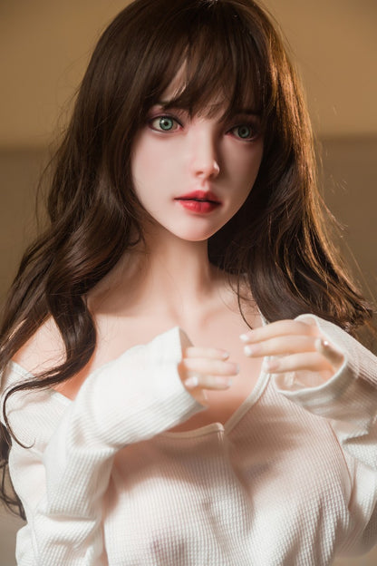 158cm Mixed Race Beauty Silicone Head + TPE Body Life-Size Sex Doll Qita Doll