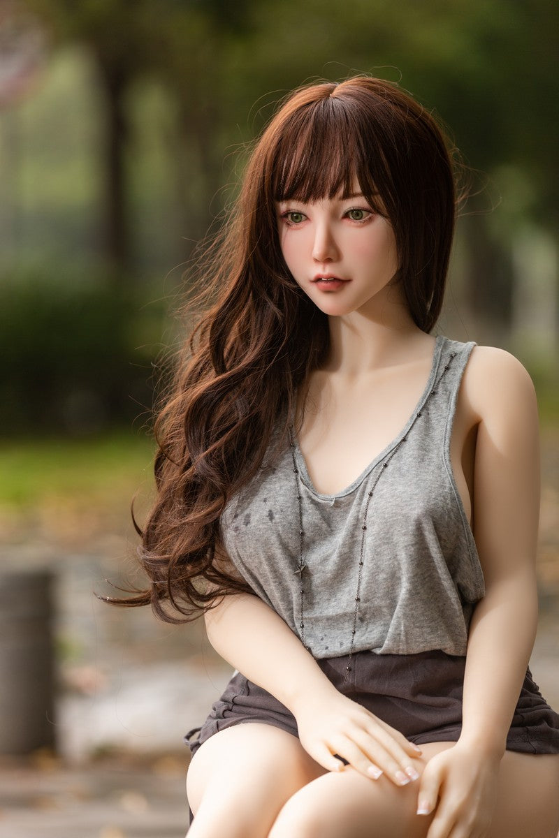 158cm Young Japanese Sex Doll Qita Doll Silicone Head + TPE Body