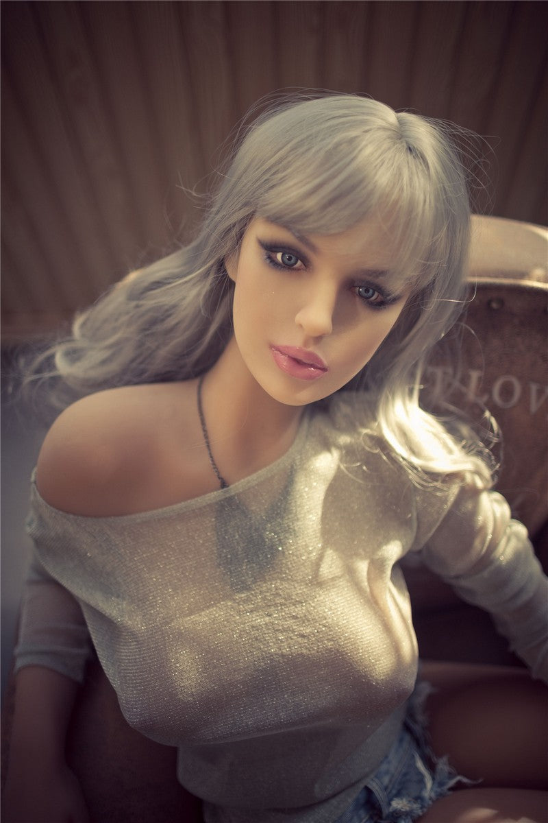 170cm Juliet D cup grey hair sexy sex doll Qita Doll