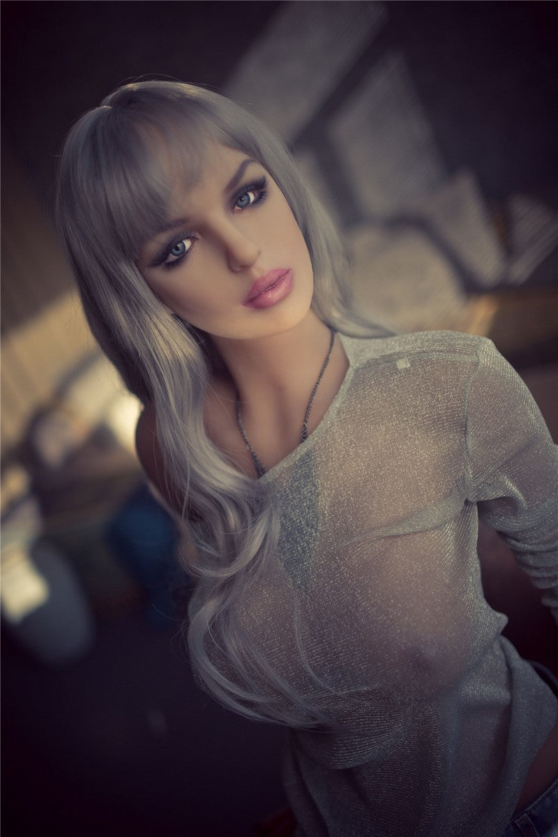 170cm Juliet D cup grey hair sexy sex doll Qita Doll