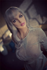 170cm Juliet D cup grey hair sexy sex doll Qita Doll