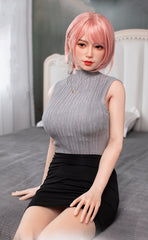 160cm Pink Short Hair D Cup Silicone Sex Doll JX Doll