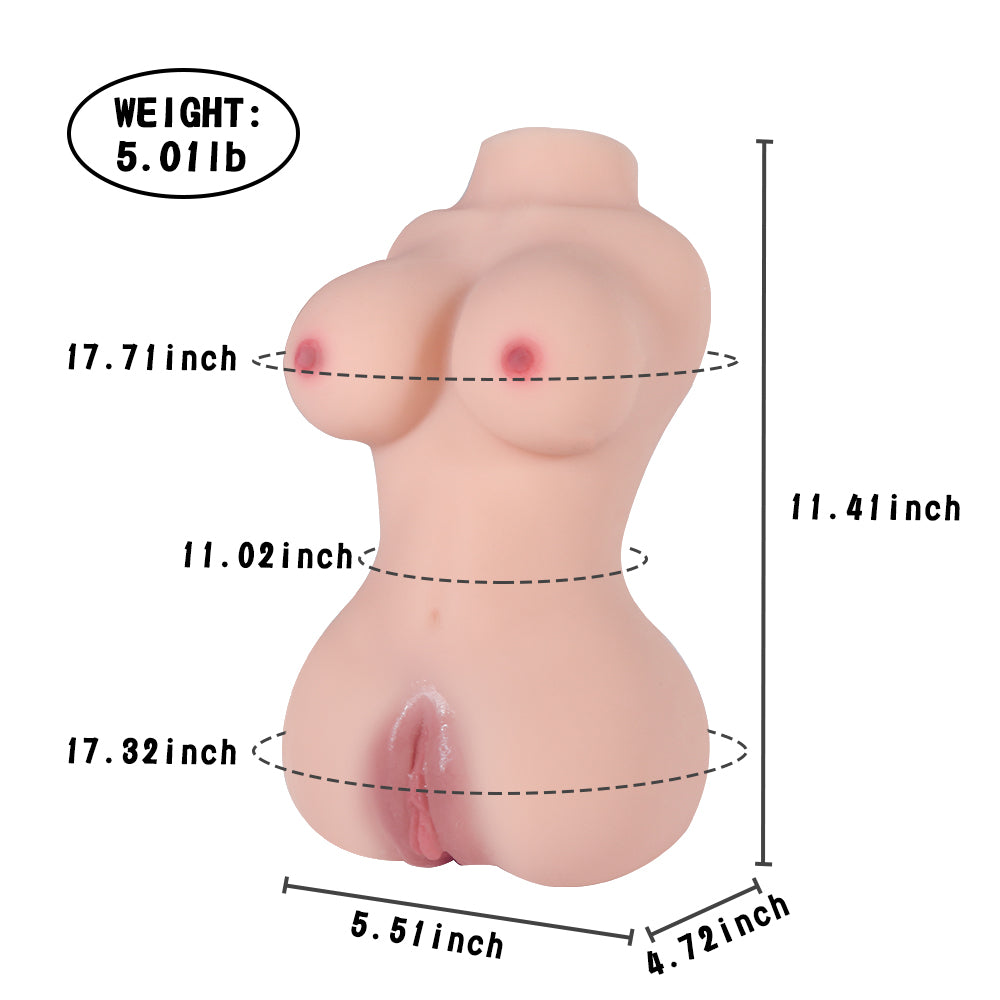 Yetta 5.01LB Realistic Love Doll Torso Male Masturbator Adult Sex Toys Pocket Pussy