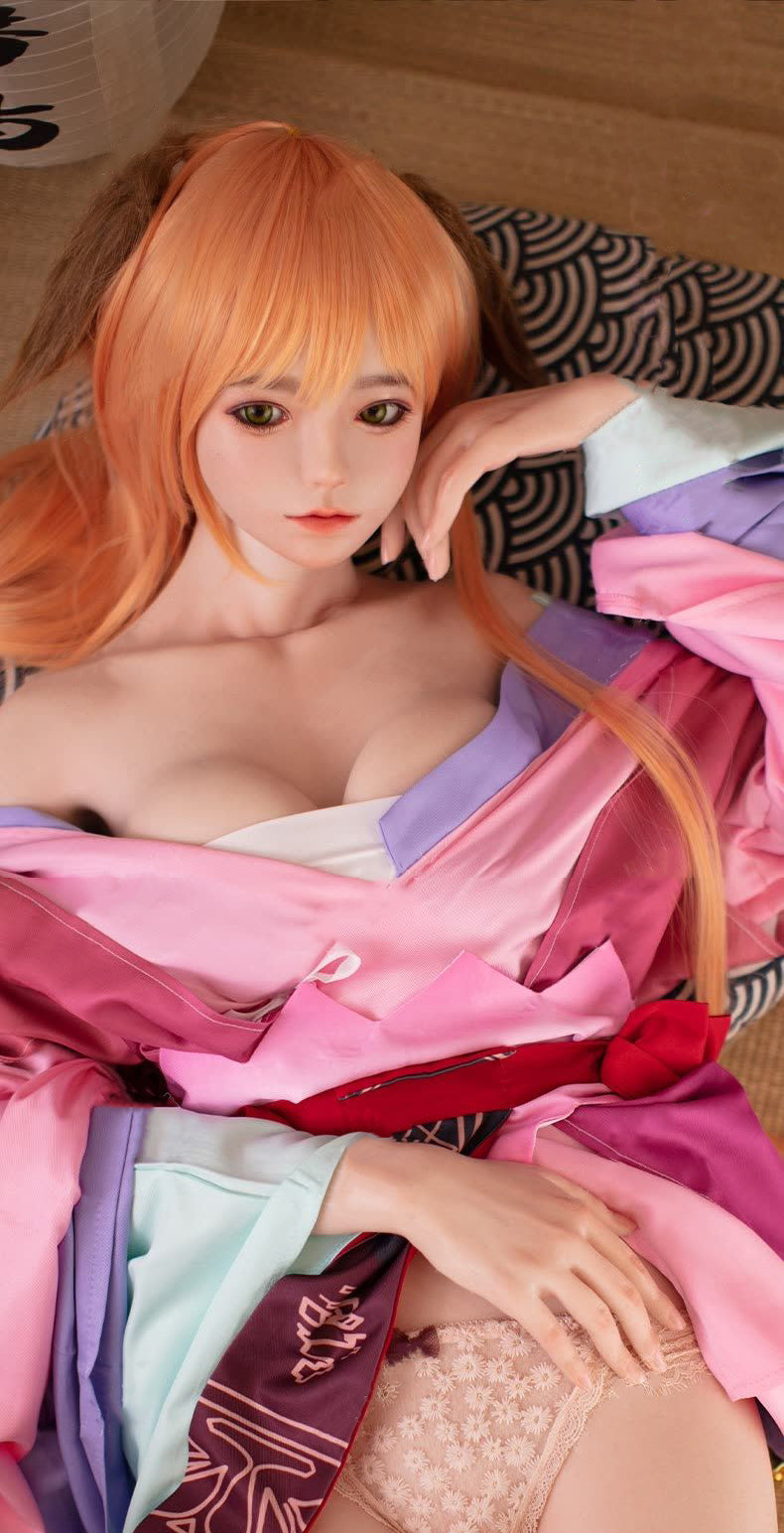 150cm Yui Silicone Japanese Sex Doll Blonde Girl JX Doll