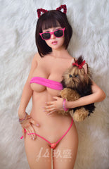 150cm Silicone Head + TPE Body D Cup Life-size Asian Love Doll Jiusheng Doll