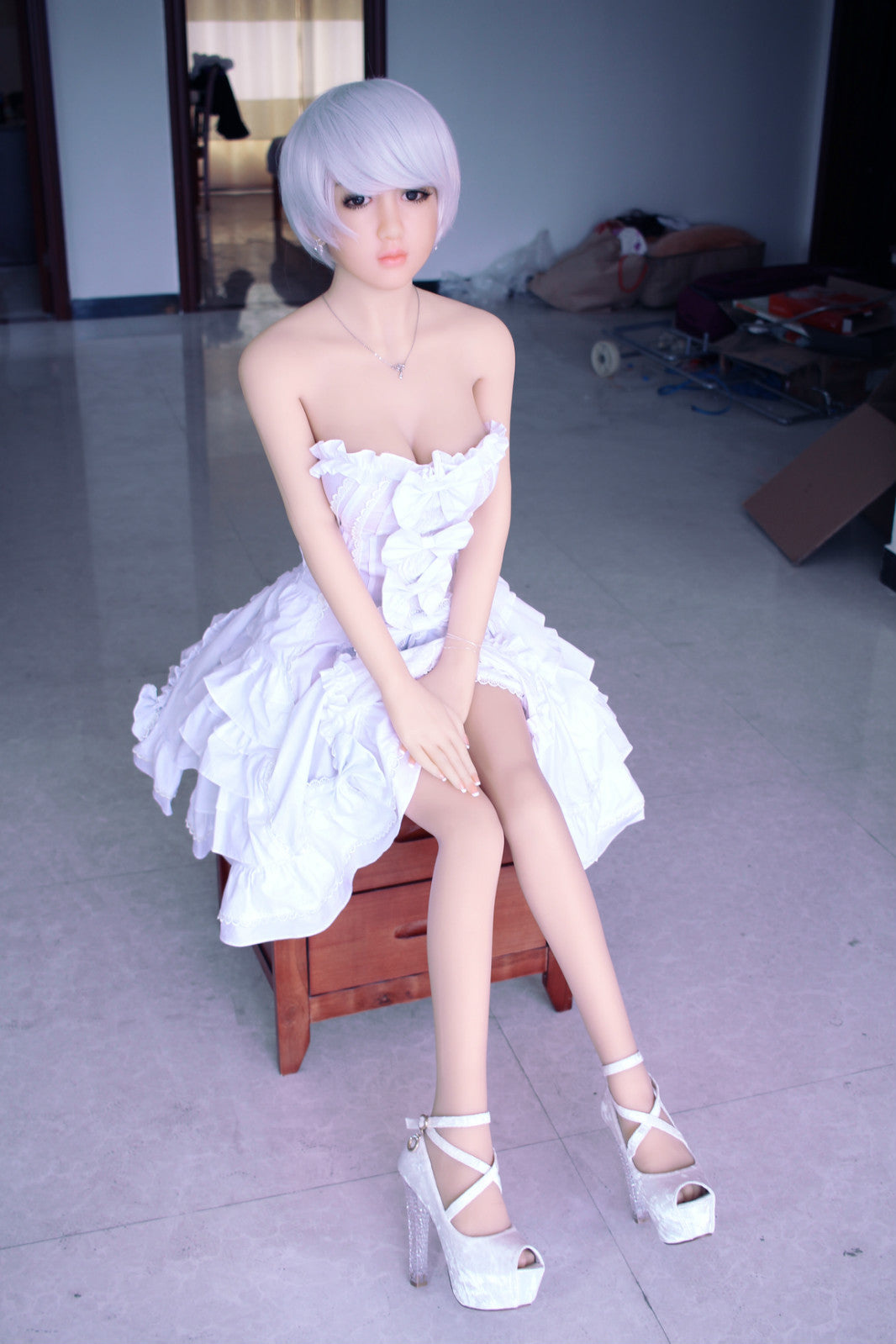 148cm short hair cute girl Nana lifelike sex doll Lolita JY Doll