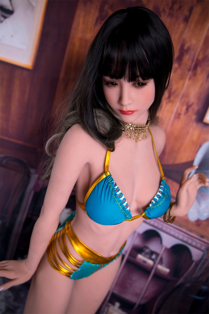 166cm black long hair realistic sex doll Fire doll