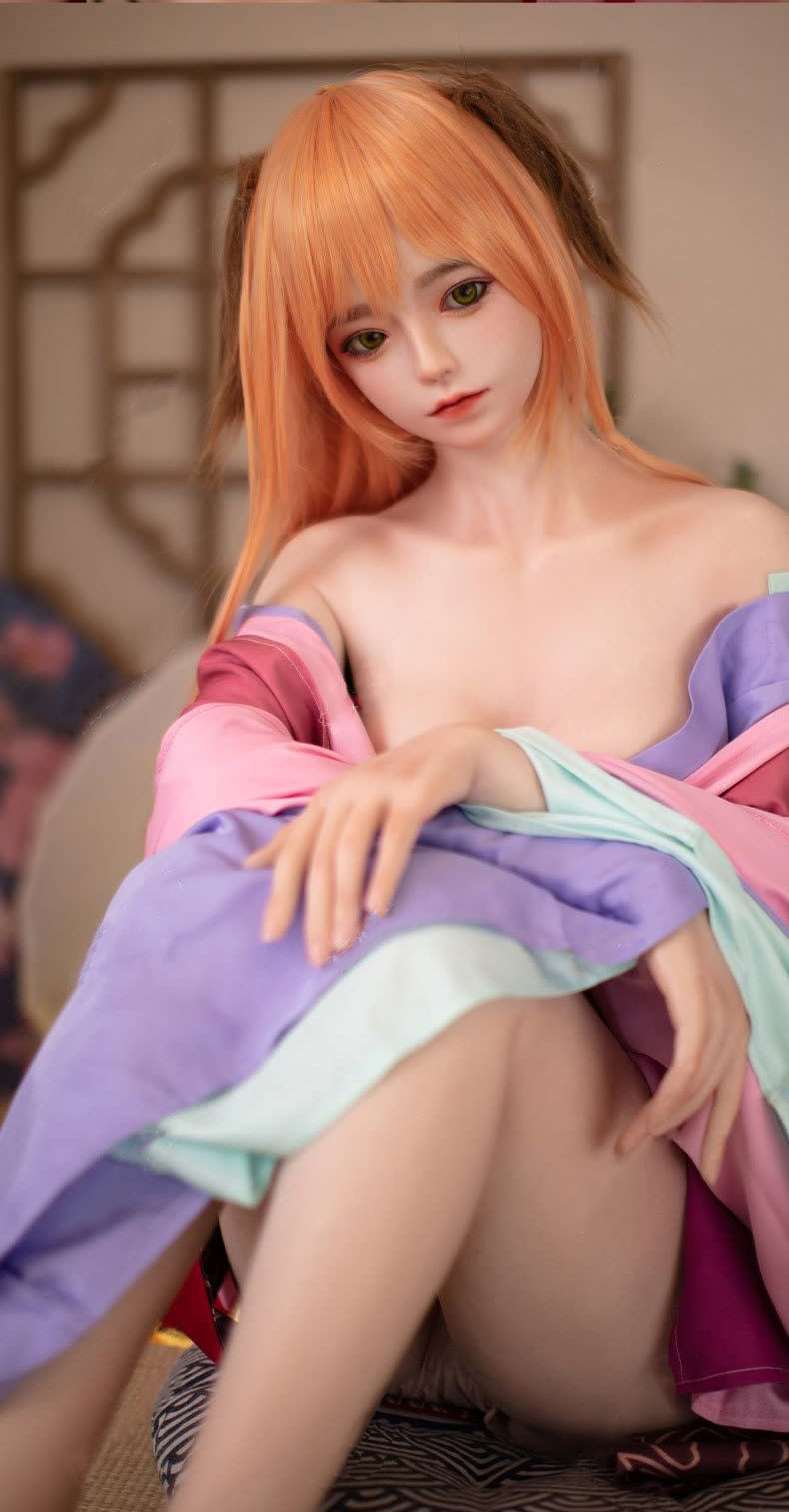 150cm Yui Silicone Japanese Sex Doll Blonde Girl JX Doll