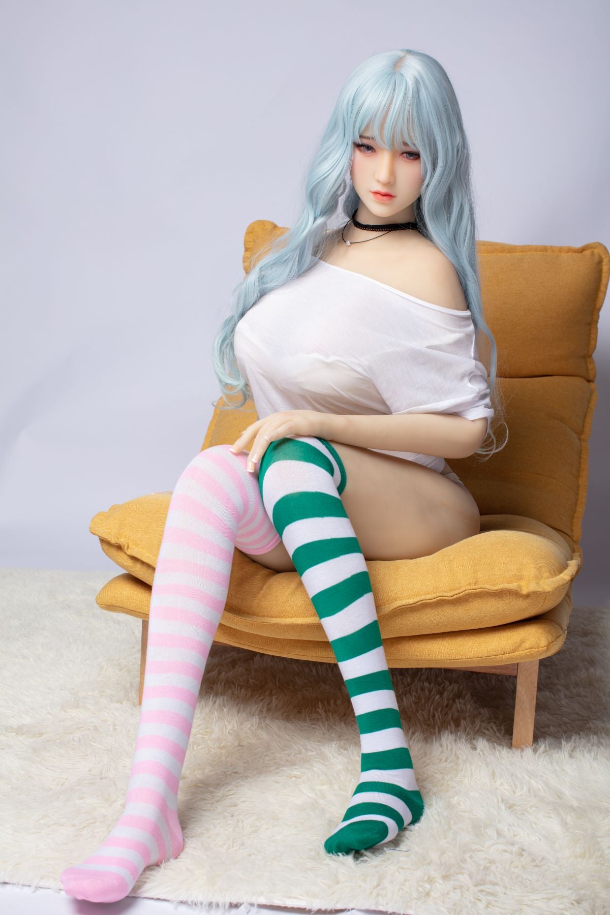 160cm blue hair  beautiful girl fantasy sex doll D cup Galaxy doll