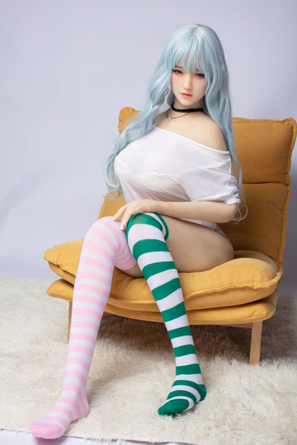 160cm blue hair  beautiful girl fantasy sex doll D cup Galaxy doll