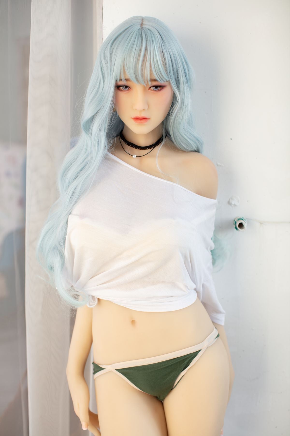 160cm blue hair  beautiful girl fantasy sex doll D cup Galaxy doll