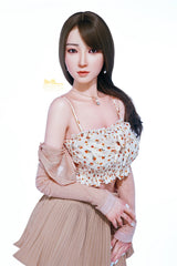 153cm slim waist sexy all silicone Japanese sex doll Irontech doll