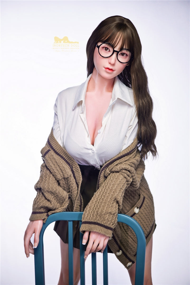 153cm high quality Asian silicone sex doll Irontech doll