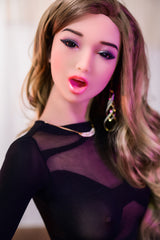 158cm black silk girl B cup realistic sex doll 6YE Doll