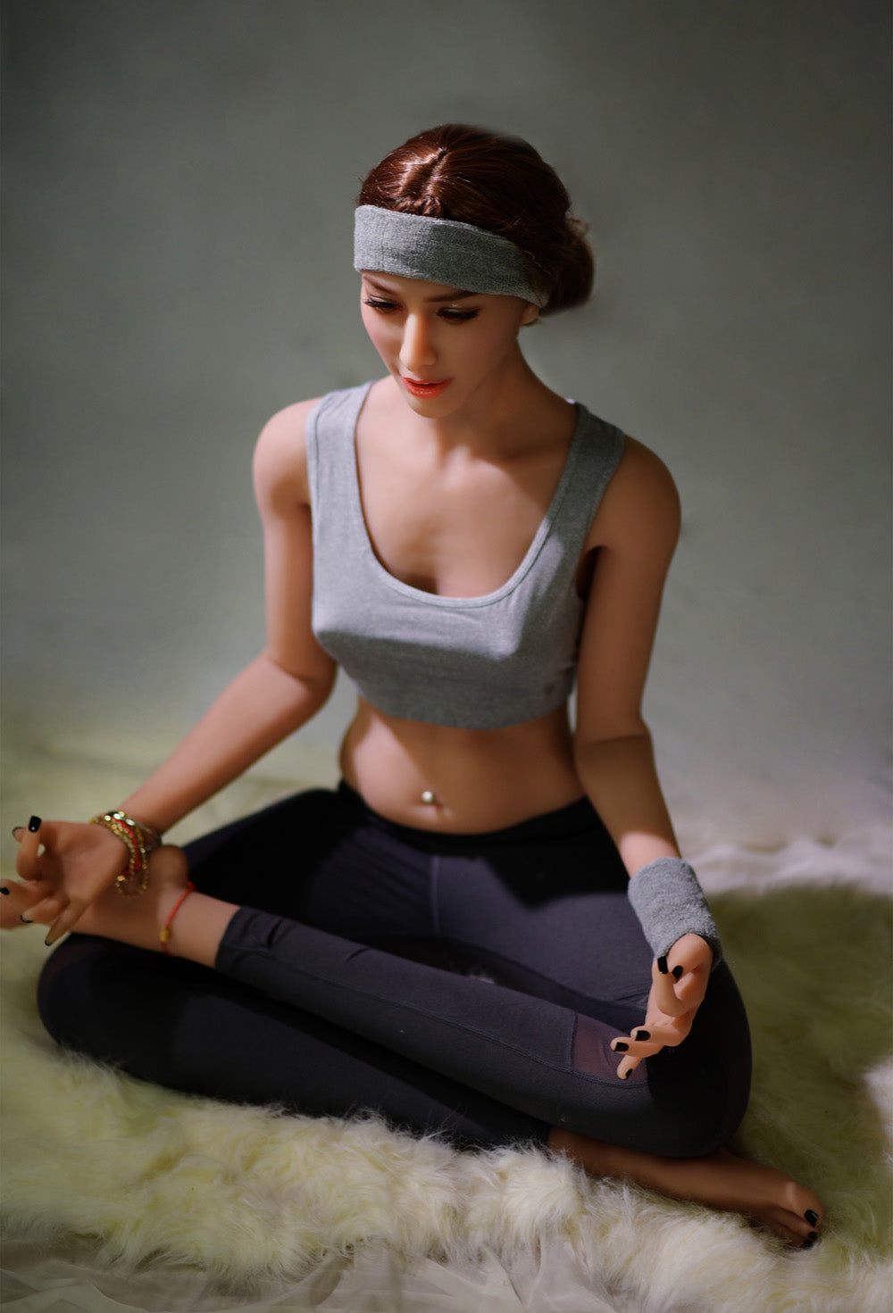 170cm Yoga Female Instructor TPE Fitness Sex Doll 6YE Doll