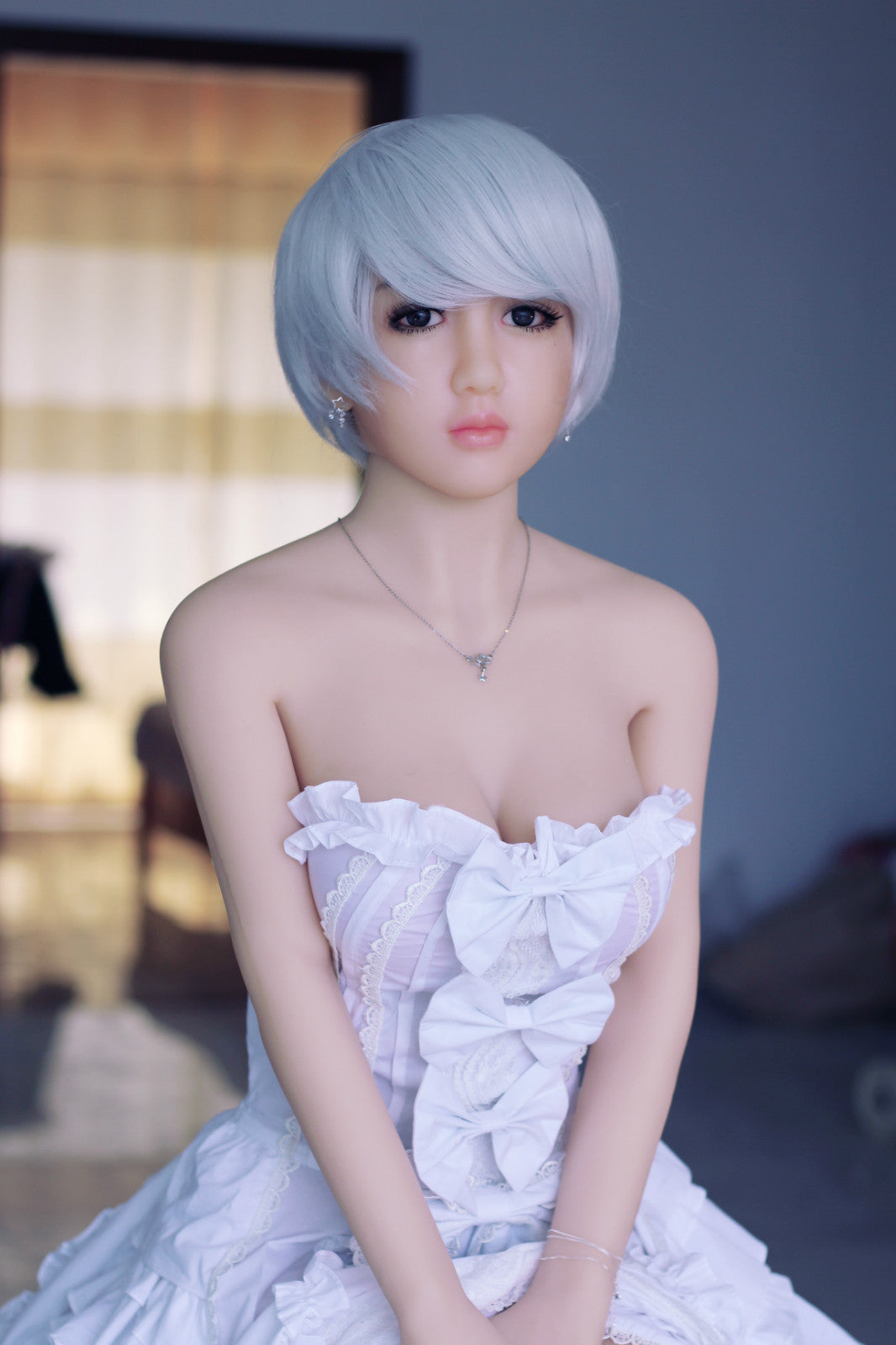 148cm short hair cute girl Nana lifelike sex doll Lolita JY Doll