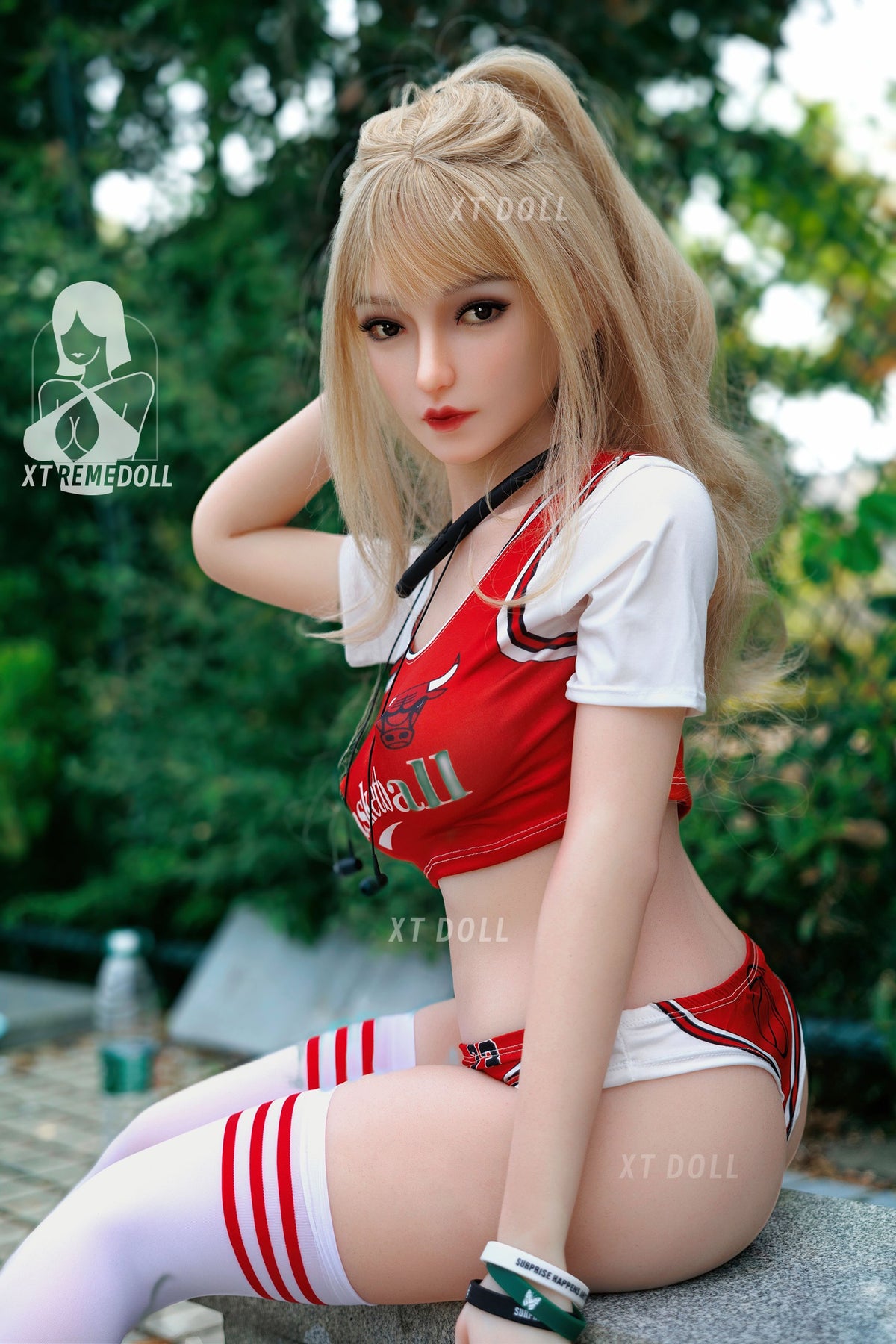 157cm Mia Blonde Basketball Player C-cup Silicone Sex Doll XT Doll S4