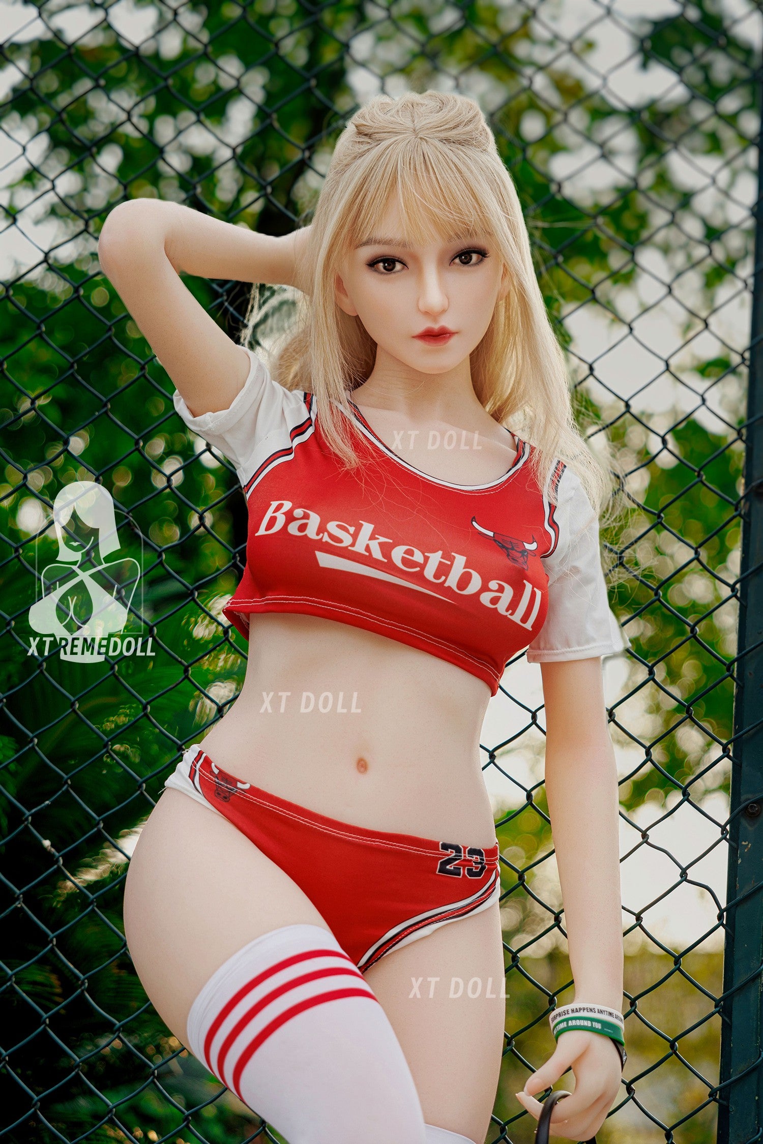 157cm Mia Blonde Basketball Player C-cup Silicone Sex Doll XT Doll S4