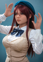 160cm red hair big breasts curvy sex doll AIBEI doll