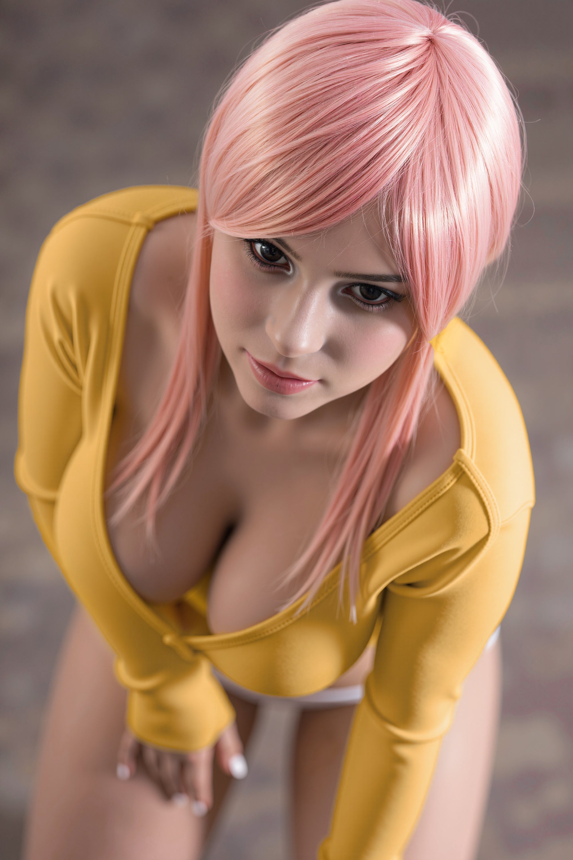 160cm pink hair muscle line adult sex doll AIBEI doll