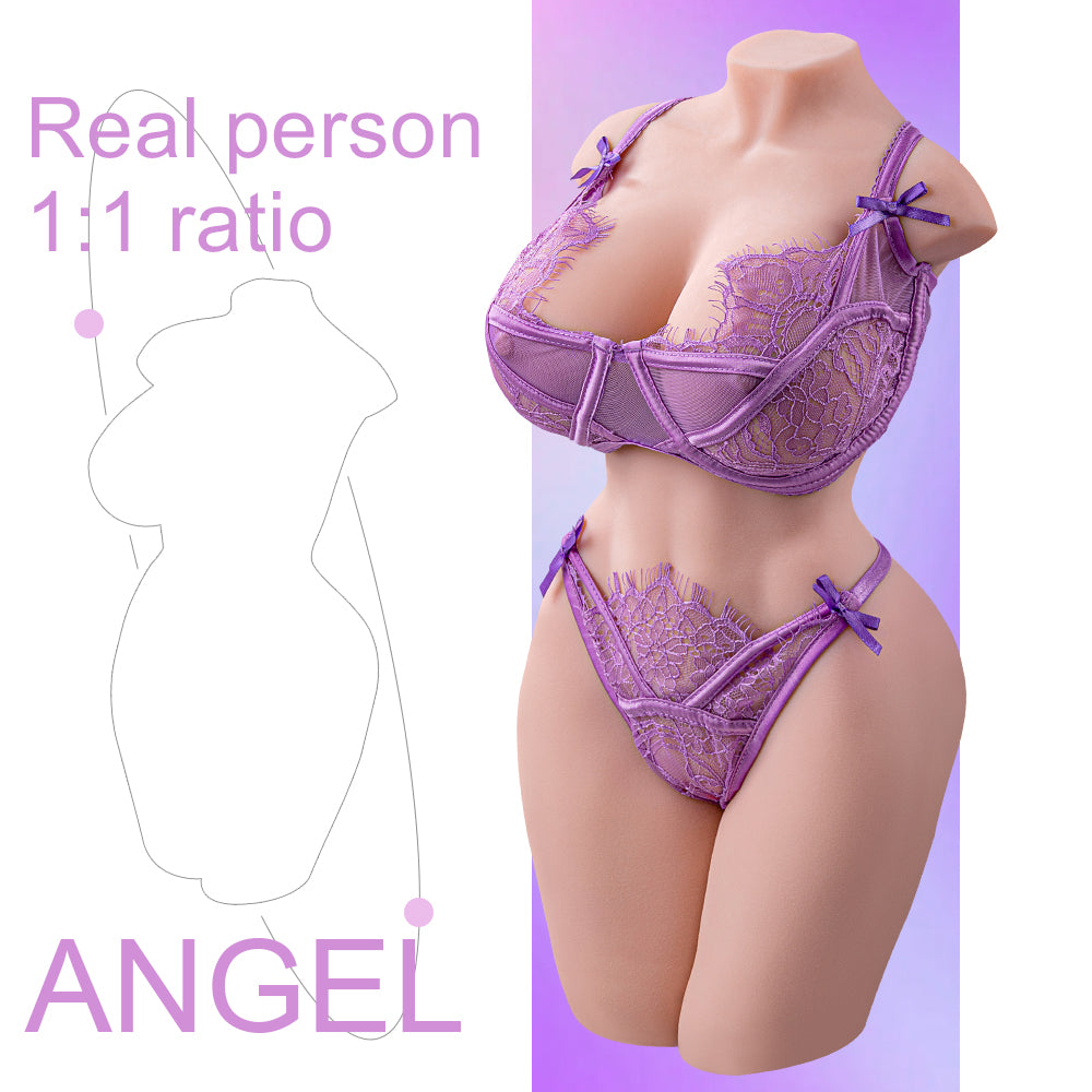 Rachel 15.43LB Big Breast Butts Life Size Sex DollFemale Half Body   Torso Male Adult Toys