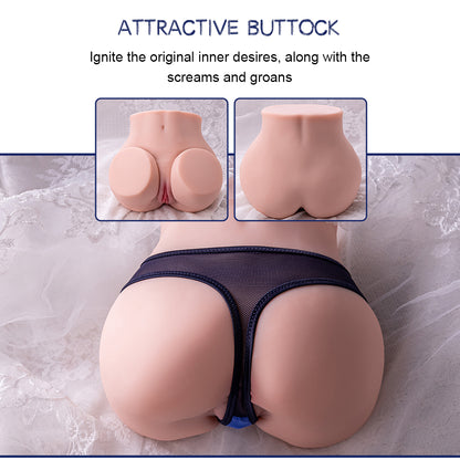 7.9LB Lifelike Dolls Realistic Vibrating Ass Sex Toy Torso Masturbation Big Butt Olga