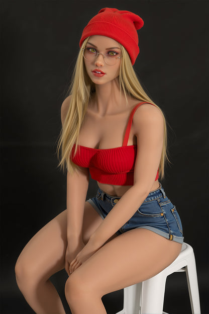 151cm blonde chubby sex doll full TPE love doll AIBEI Doll