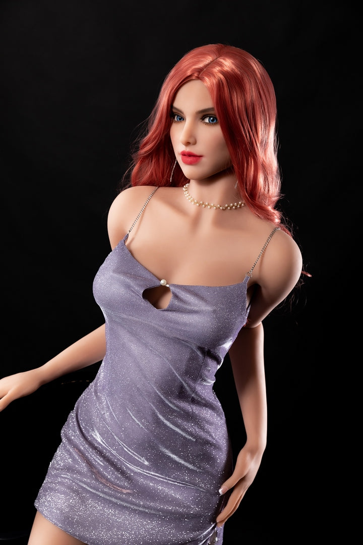 166cm C cup red hair sexy realistic sex doll