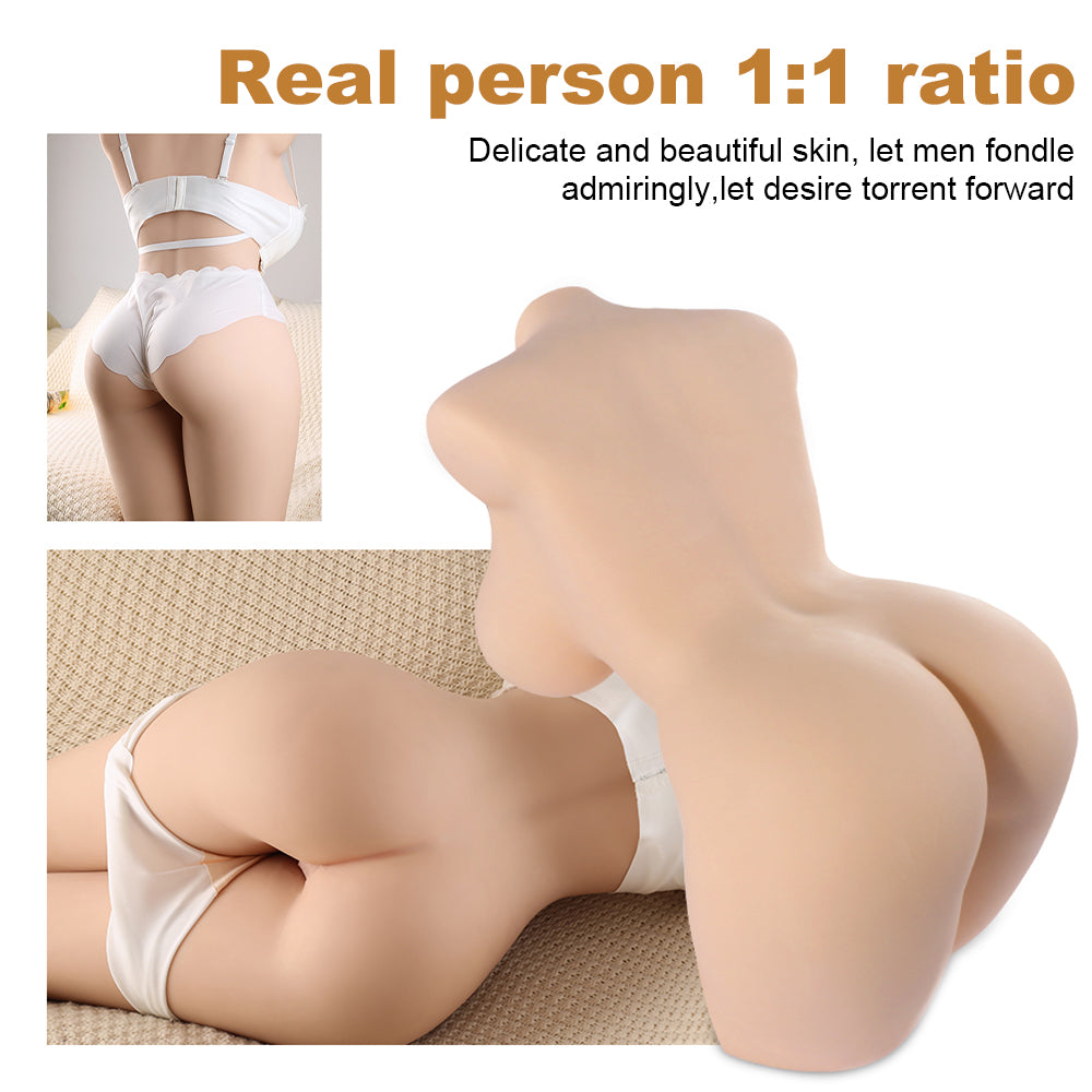 Mona 70.54LB Fat Sex Doll Torso Life Size Realistic Big Boobs Ass Male Masturbation Sexy Toy