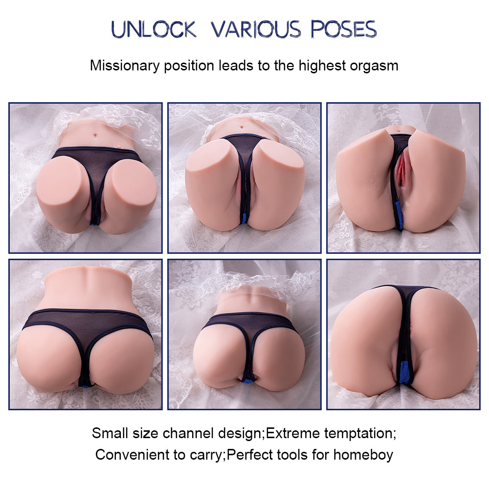 7.9LB Lifelike Dolls Realistic Vibrating Ass Sex Toy Torso Masturbation Big Butt Olga