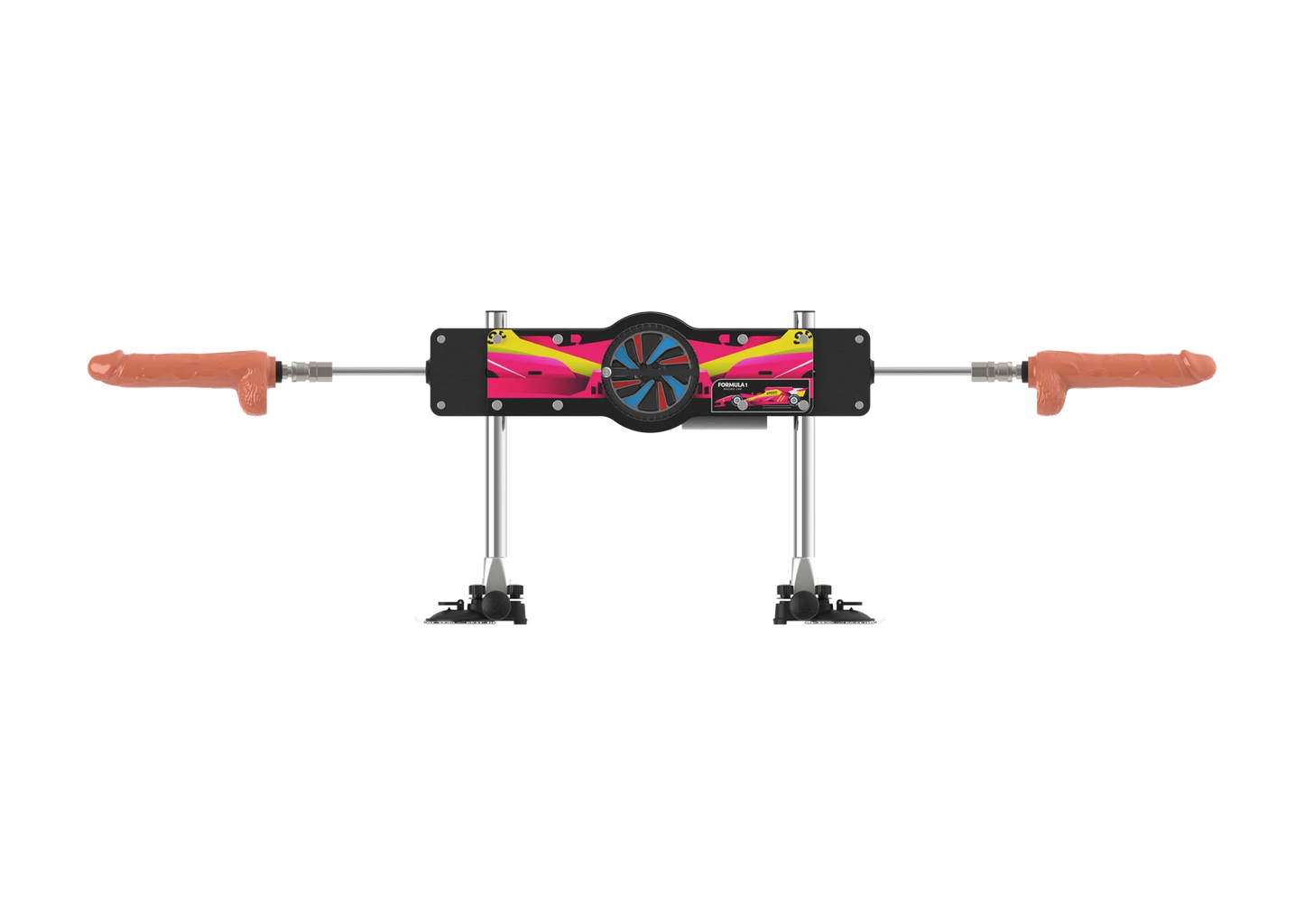 Double-sided fuck machine with vibration and heating functions