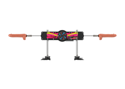 Double-sided fuck machine with vibration and heating functions
