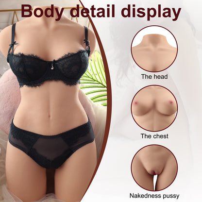 Lauren 40.8LB Life Size Sex Doll Female Torso Love Dolls Realistic Big Breasts Round Hips  Adult Sexy Toy