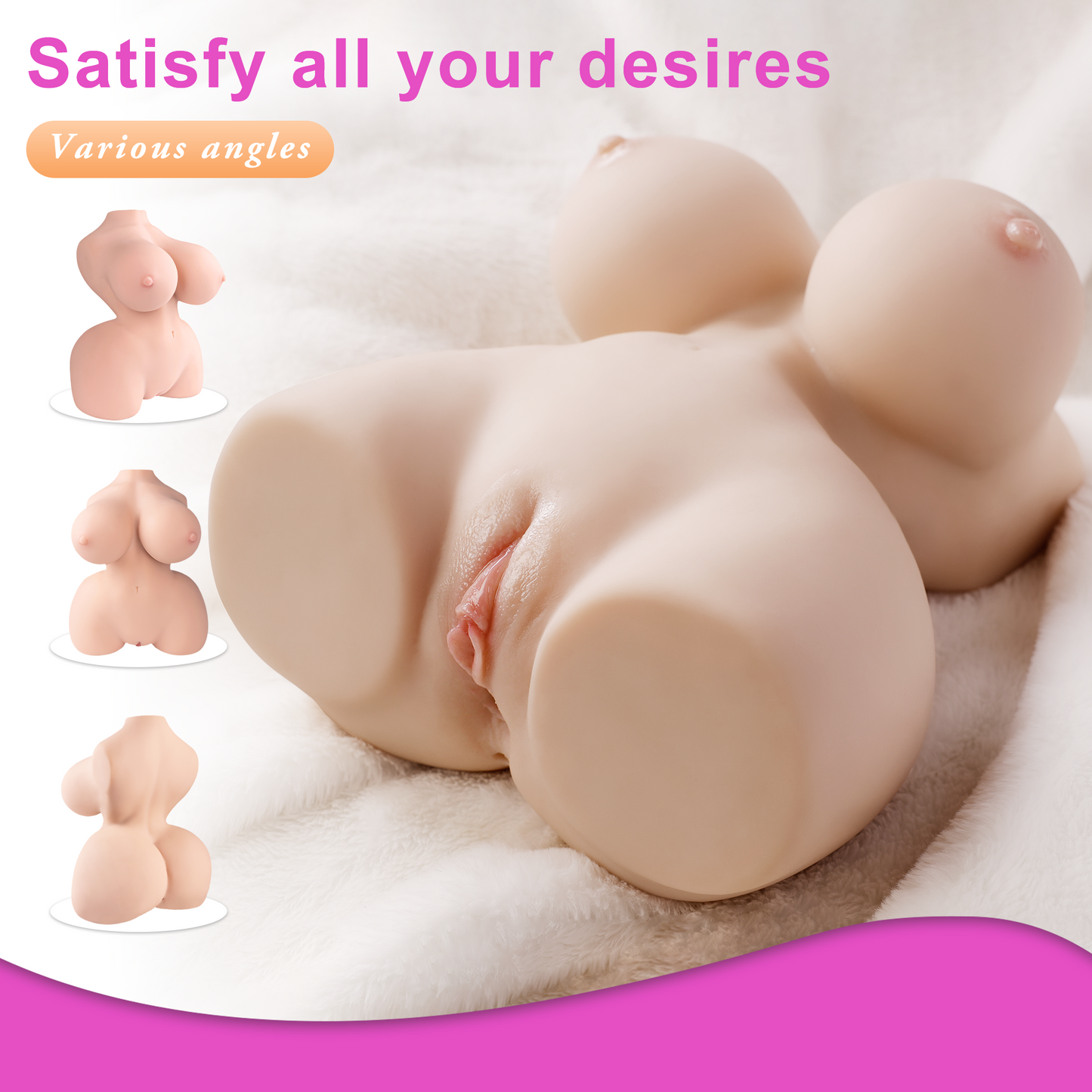 Delilah 10.5LB Lifelike Busty BBW Big Boobs Ass Torso Sex Doll  Masturbator Adult Toy