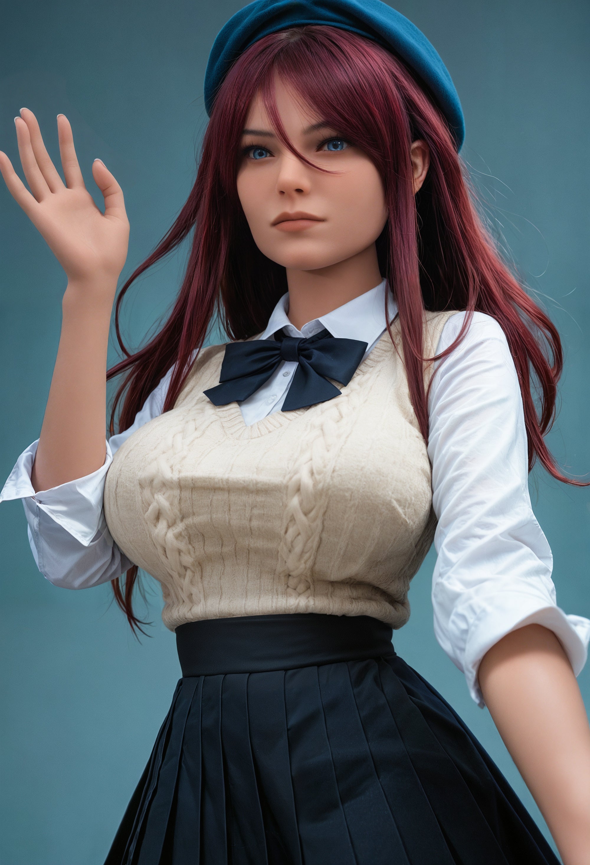 160cm red hair big breasts curvy sex doll AIBEI doll