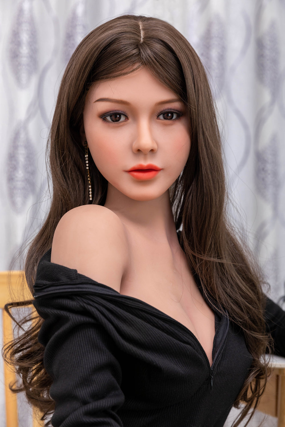 157cm brown hair elegant slim Sino sex doll Galaxy doll