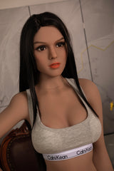 157cm black hair medium chest adult realistic sex doll Galaxy doll