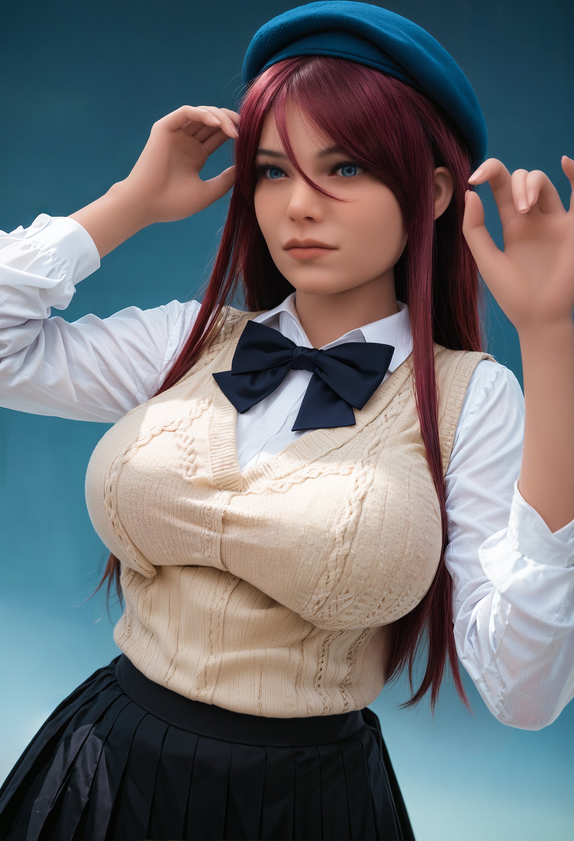 160cm red hair big breasts curvy sex doll AIBEI doll