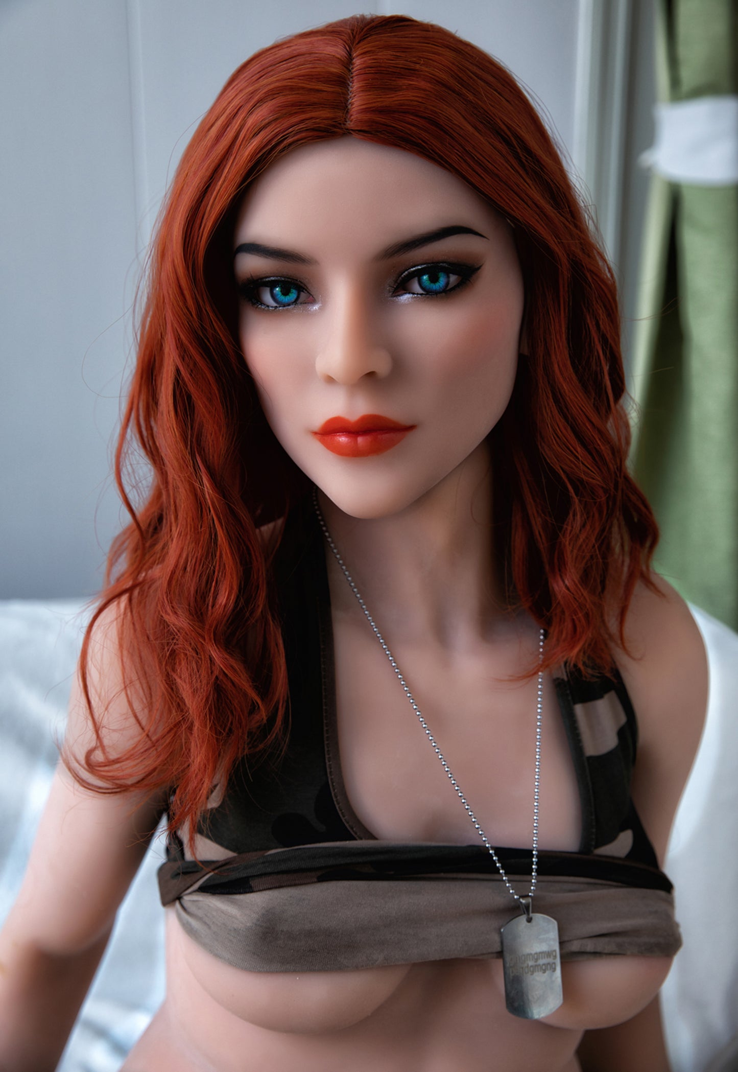 158cm B cup slimming TPE red hair sex doll HR Doll